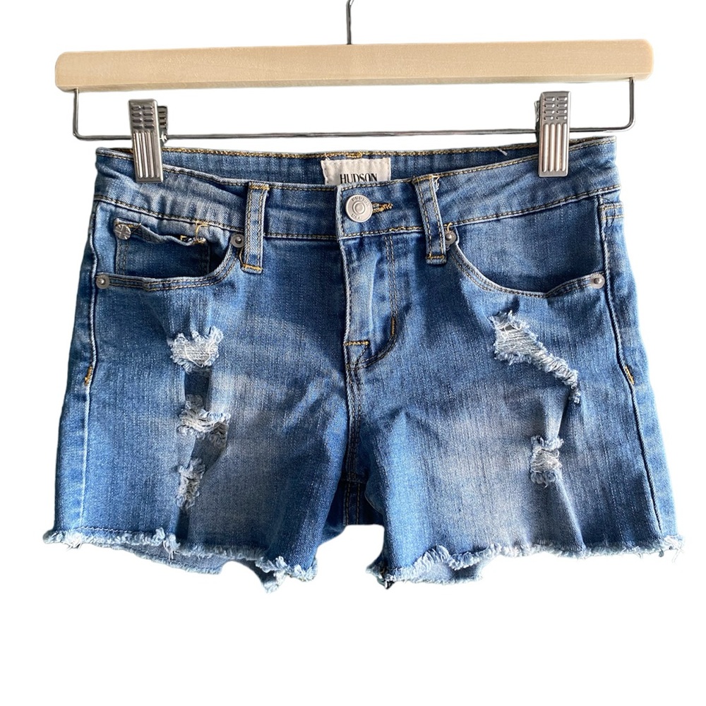 Hudson Ripped Jean Shorts